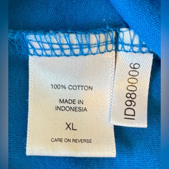 New York & Company dress with button accents. Keyhole button close. XL Blue - Picture 5 of 7